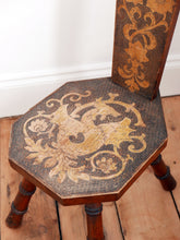 Load image into Gallery viewer, Antique Welsh Spinners Chair With Faux Bamboo Legs
