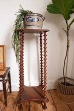 Load image into Gallery viewer, French Folk Art Spool / Bobbin Plant Stand
