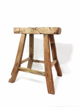 Load image into Gallery viewer, Vintage Elm Stool
