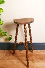 Load image into Gallery viewer, Tall Bobbin Turned Milking Stool
