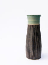 Load image into Gallery viewer, Tall Ceramic Striped Vase
