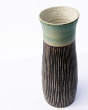 Load image into Gallery viewer, Tall Ceramic Striped Vase
