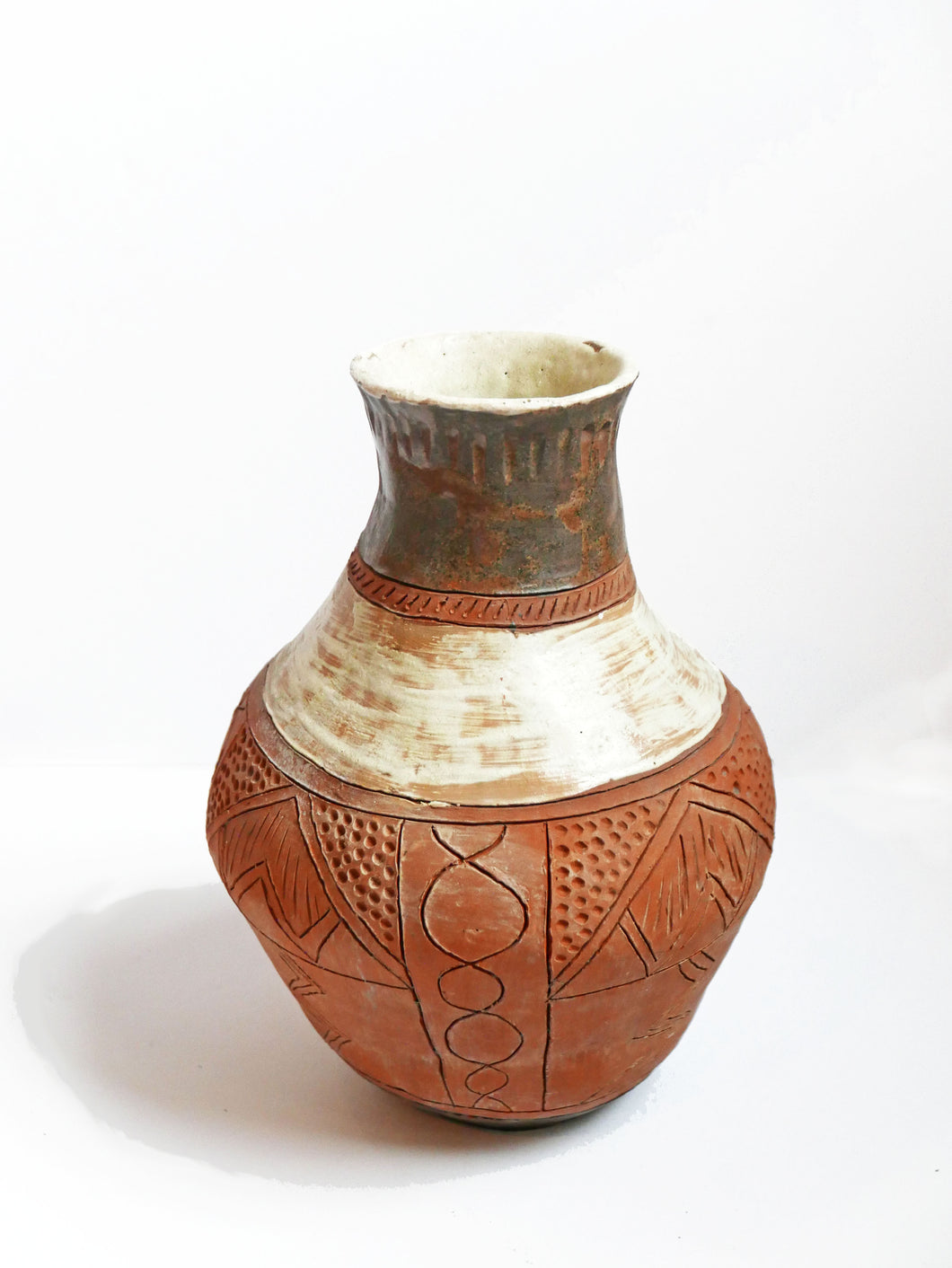 20th Century Decorative Terracotta Vase