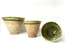 Load image into Gallery viewer, Set Of Three European Clay Glazed Bowls
