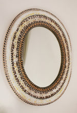 Load image into Gallery viewer, Vintage White Woven Mirror
